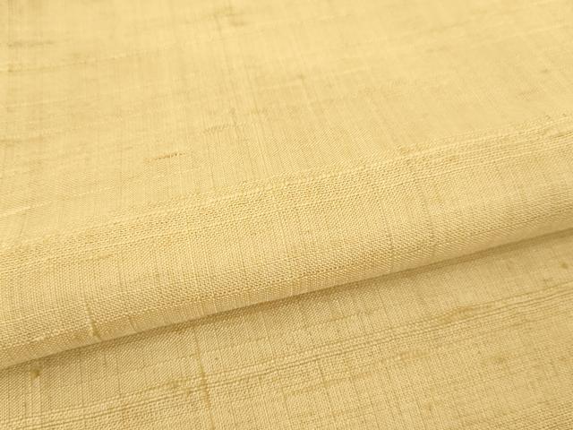 平和屋着物●染織の名門　しょうざん  生紬　飴色　正絹　逸品　AABF1818ck