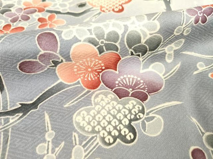 平和屋着物●訪問着　枝梅文　暈し染め　正絹　逸品　AABF1824ck