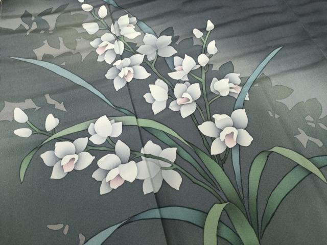 平和屋着物○訪問着 草花文 暈し染め 正絹 逸品 未使用 AABF1832ck