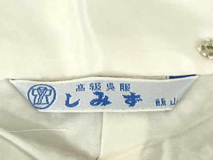 平和屋着物●訪問着　総絞り　御所車花文　黒地　正絹　逸品　AABF1838ck