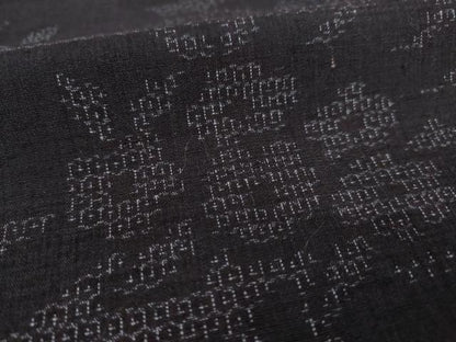 平和屋着物●結城紬 80亀甲 流水花文 そごう扱い 正絹 逸品 AABF1840ck