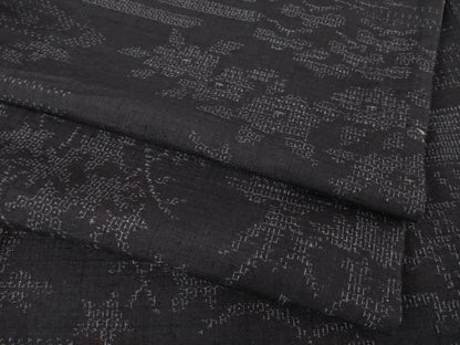 平和屋着物●結城紬 80亀甲 流水花文 そごう扱い 正絹 逸品 AABF1840ck