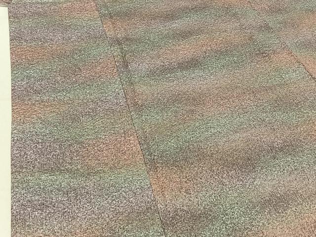 平和屋着物▽上質な小紋 単衣 霞文 暈し染め 正絹 逸品 AABF1842jh