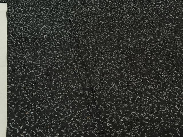 平和屋着物▽結城ちぢみ 単衣 花菱文 正絹 逸品 AABF1845jh