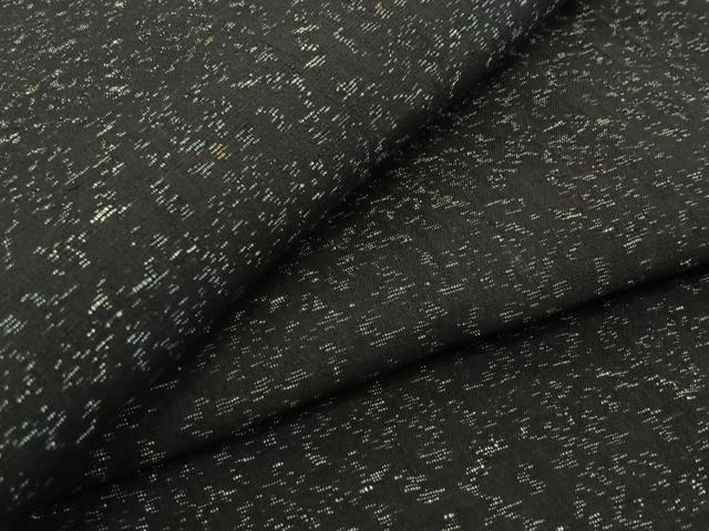 平和屋着物▽結城ちぢみ 単衣 花菱文 正絹 逸品 AABF1845jh