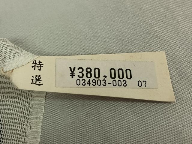 平和屋着物▽訪問着 無双 紗袷 紗×紗 籬枝葉文 金彩 上代38万 仮絵羽 正絹 逸品 AABF1849jh