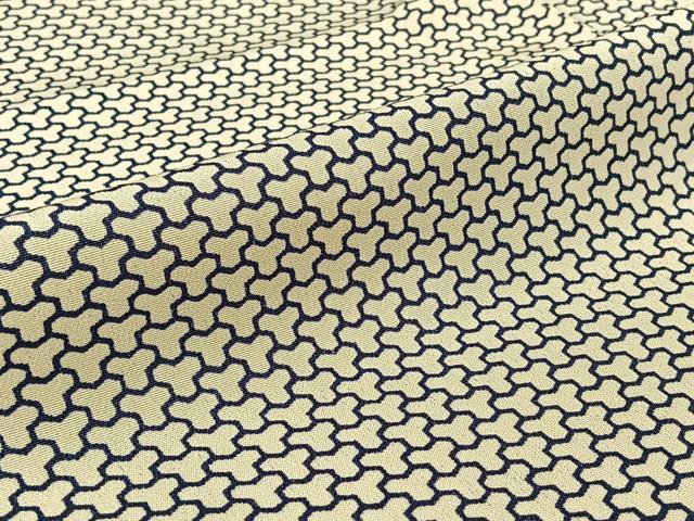 平和屋着物▽上質な小紋 単衣 毘沙門亀甲文 やまと誂製 正絹 逸品 AABF1854jh