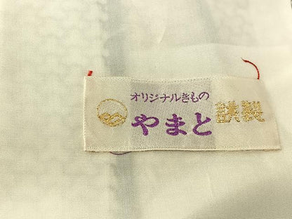 平和屋着物▽上質な小紋 単衣 毘沙門亀甲文 やまと誂製 正絹 逸品 AABF1854jh