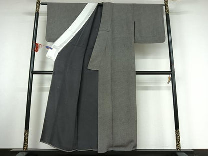 平和屋着物▽江戸小紋 彫士：住田双光・染士：服部光擴 単衣 鮫小紋柄 正絹 逸品 AABF1871jh