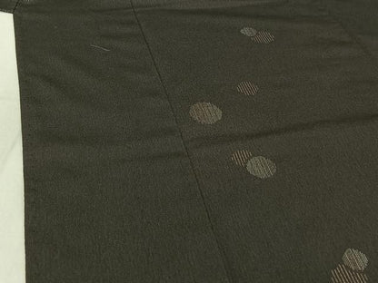 平和屋着物▽本塩沢 単衣 丸文 正絹 逸品 AABF1877jh