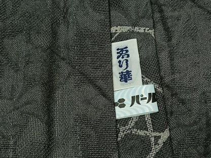 平和屋着物▽長羽織　スリーシーズン　春夏秋　塵除け　薔薇　正絹　逸品　AABF1879jh