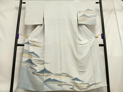 平和屋着物■訪問着 遠山文 暈し染め 正絹 逸品 AABF1928oa