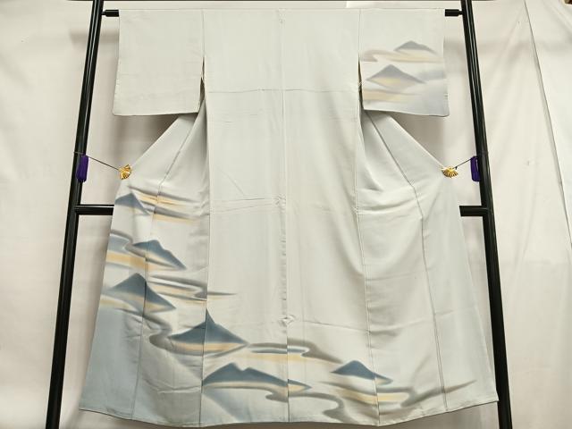 平和屋着物■訪問着 遠山文 暈し染め 正絹 逸品 AABF1928oa