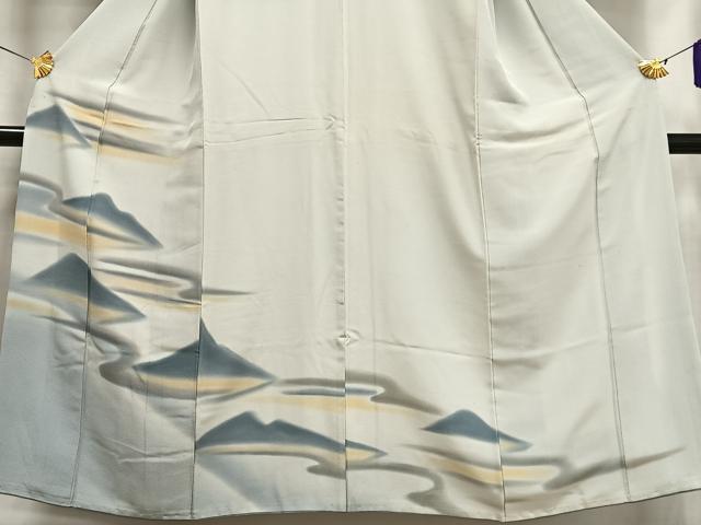 平和屋着物■訪問着 遠山文 暈し染め 正絹 逸品 AABF1928oa