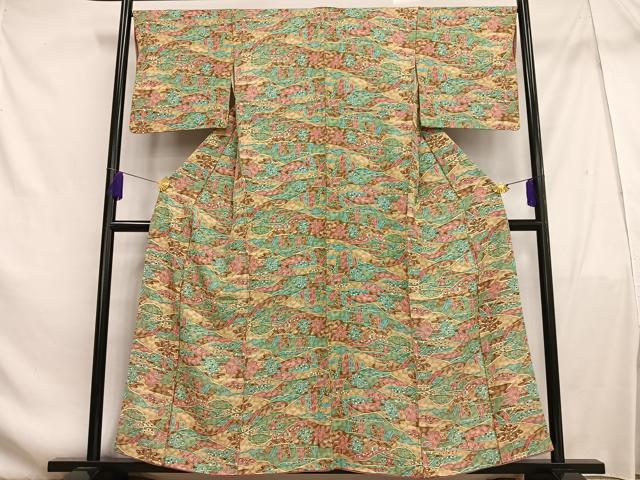 平和屋着物■上質な小紋 風景文 正絹 逸品 AABF1933oa