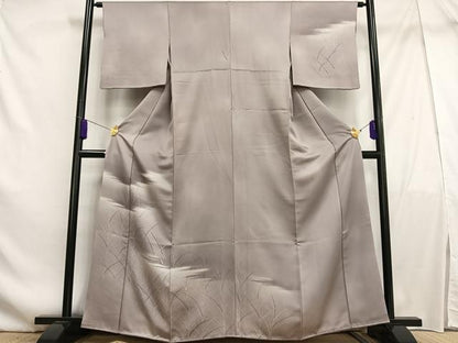 平和屋着物■訪問着 草葉文 暈し染め 正絹 逸品 AABF1934oa