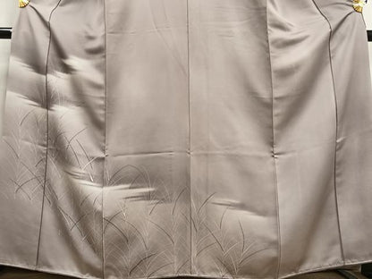 平和屋着物■訪問着 草葉文 暈し染め 正絹 逸品 AABF1934oa