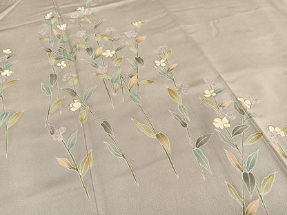 平和屋着物■訪問着 枝花文 金彩 正絹 逸品 AABF1936oa