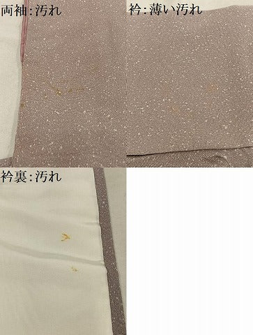 平和屋着物■訪問着 枝花文 たたき染め 正絹 逸品 AABF1937oa