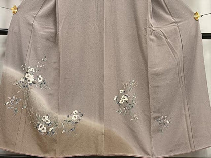 平和屋着物■訪問着 枝花文 たたき染め 正絹 逸品 AABF1937oa
