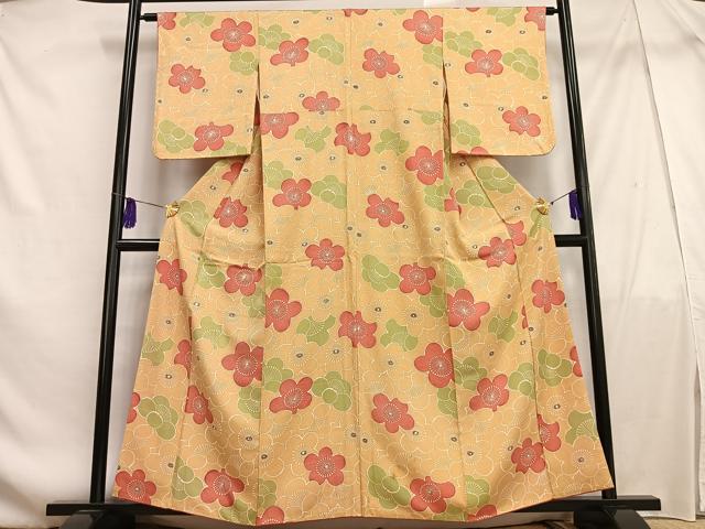 平和屋着物■上質な小紋 梅尽くし 正絹 逸品 AABF1941oa