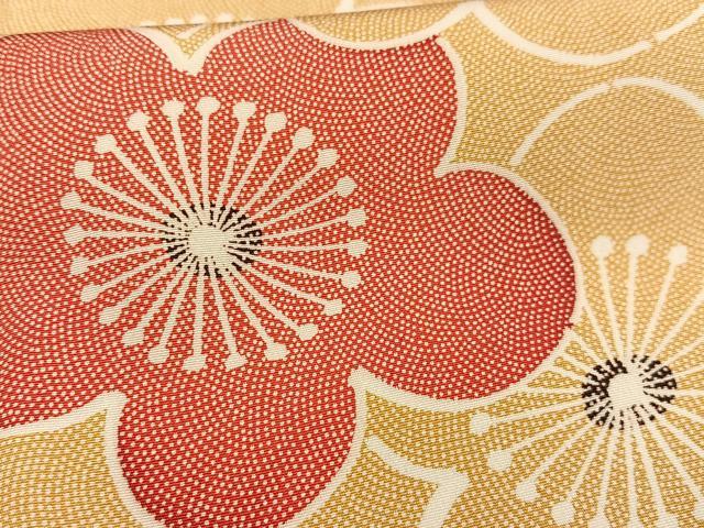 平和屋着物■上質な小紋 梅尽くし 正絹 逸品 AABF1941oa