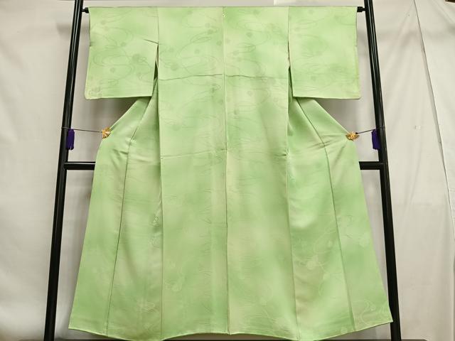 平和屋着物■上質な小紋 鈴地紋 暈し染め 正絹 逸品 AABF1950oa