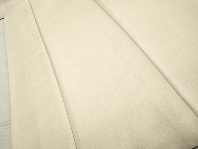 平和屋着物●上質な色無地　練色　金通し地　正絹　逸品　AABF2011cs