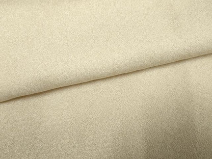 平和屋着物●上質な色無地　練色　金通し地　正絹　逸品　AABF2011cs