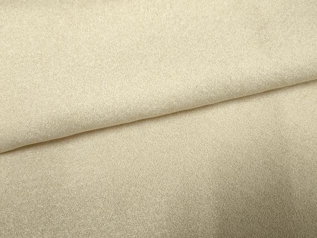 平和屋着物●上質な色無地　練色　金通し地　正絹　逸品　AABF2011cs