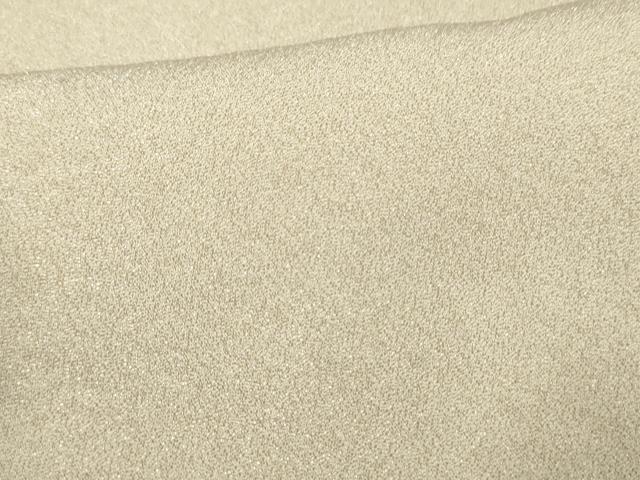 平和屋着物●上質な色無地　練色　金通し地　正絹　逸品　AABF2011cs