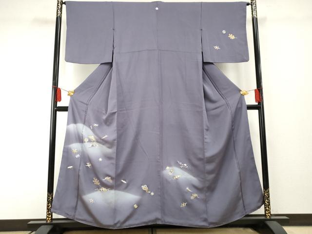 平和屋着物●訪問着　友禅　花宝尽くし　暈し染め　金彩　正絹　逸品　AABF2012cs