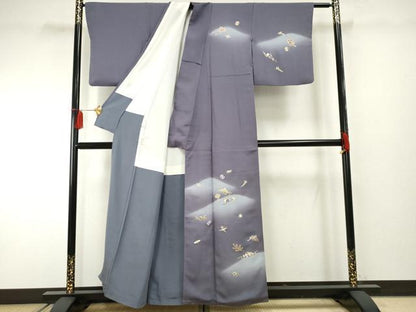 平和屋着物●訪問着　友禅　花宝尽くし　暈し染め　金彩　正絹　逸品　AABF2012cs