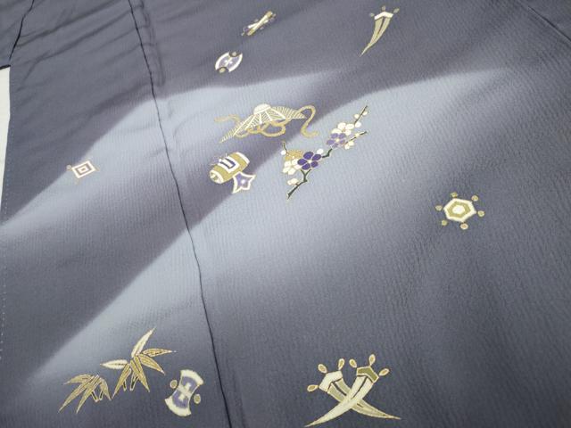 平和屋着物●訪問着　友禅　花宝尽くし　暈し染め　金彩　正絹　逸品　AABF2012cs