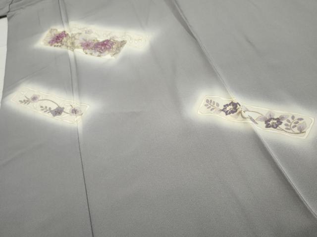 平和屋着物○本貝紫染作家 西山和恆 訪問着 駒刺繍