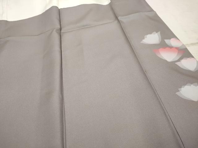 平和屋着物●井上公三　訪問着　シルクスクリーン　舞花文　暈し染め　金彩　正絹　逸品　未使用　AABF2024cs