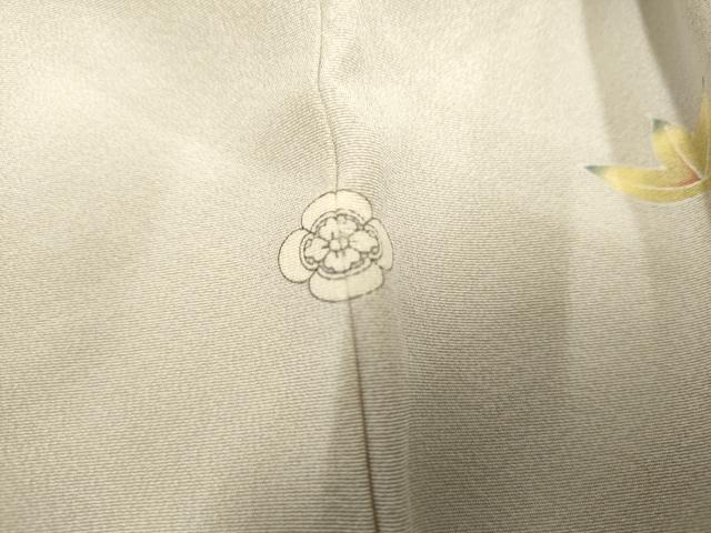 平和屋着物○伝統工芸士 吉岡肇 訪問着 笹竹花文 金彩 正絹