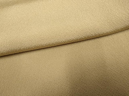 平和屋着物●染師　故・山代谷隆　色無地　白橡色　正絹　逸品　未使用　AABF2027cs