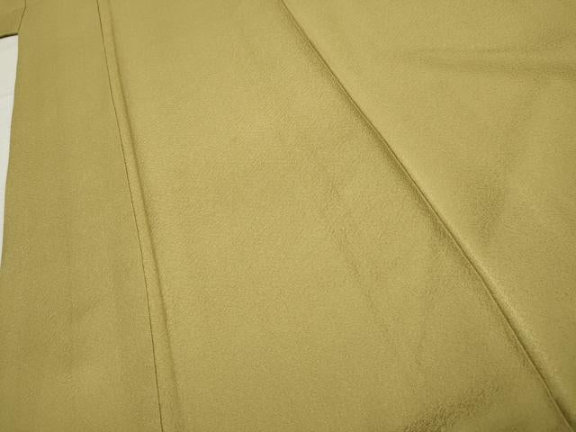 平和屋着物●上質な色無地　紋意匠　木蘭色　正絹　逸品　AABF2028cs