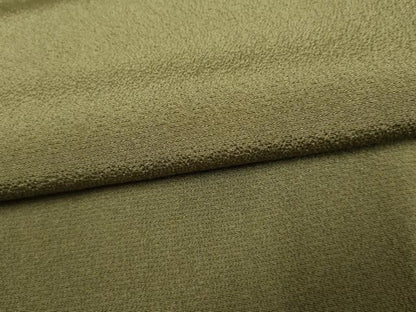 平和屋着物●染色作家　斉藤三才　色無地　鶸茶色　正絹　逸品　AABF2038cs