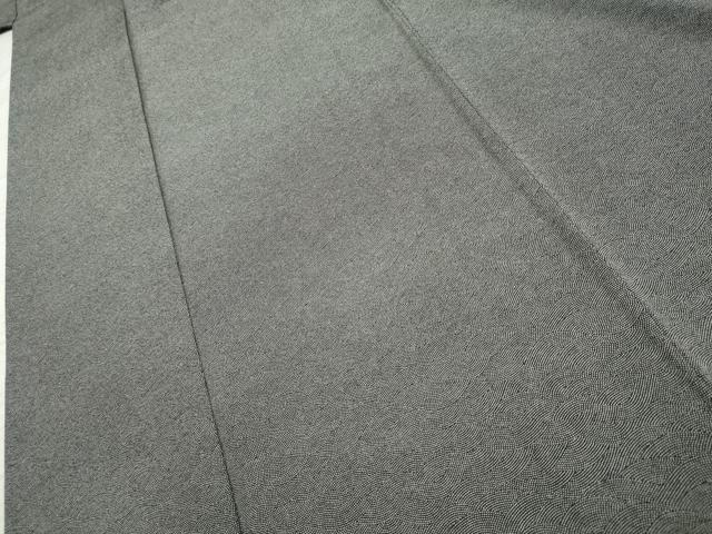 平和屋着物●江戸小紋　彫士：住田双光・染士：服部光擴　鮫小紋柄　黒地　正絹　逸品　AABF2043cs 平和屋着物○江戸小紋 彫士：住田双光・染士：服部光擴 鮫小紋柄 黒地