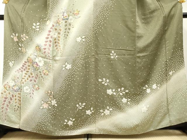 平和屋着物●訪問着　辻が花　絞り　暈し染め　正絹　逸品　AABF2048cs 平和屋着物○訪問着 辻が花 絞り 暈し染め 正絹 逸品 AABF2048cs