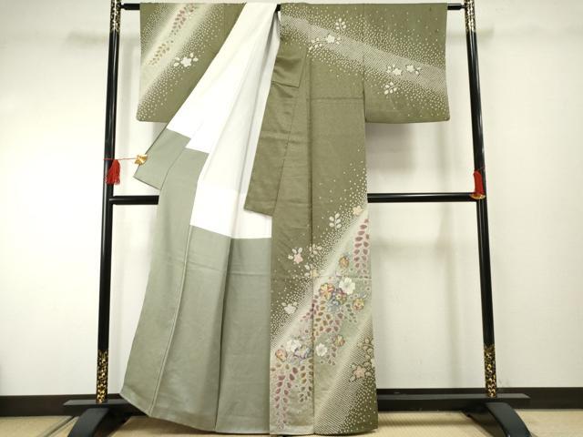 平和屋着物●訪問着　辻が花　絞り　暈し染め　正絹　逸品　AABF2048cs 平和屋着物○訪問着 辻が花 絞り 暈し染め 正絹 逸品 AABF2048cs