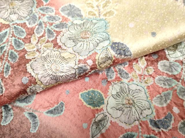平和屋着物●訪問着　辻が花　絞り　暈し染め　金彩　正絹　逸品　AABF2052cs 平和屋着物○訪問着 辻が花 絞り 暈し染め 金彩 正絹 逸品 AABF2052cs