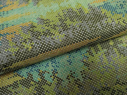 平和屋着物●本場大島紬　一元7マルキ　樹林文　正絹　逸品　AABF2059cs