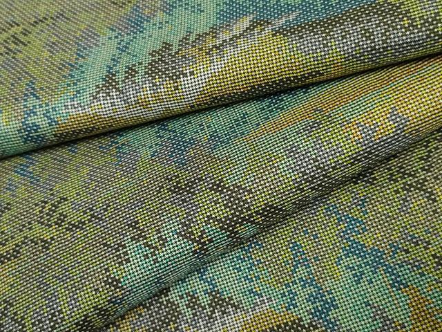 平和屋着物●本場大島紬　一元7マルキ　樹林文　正絹　逸品　AABF2059cs