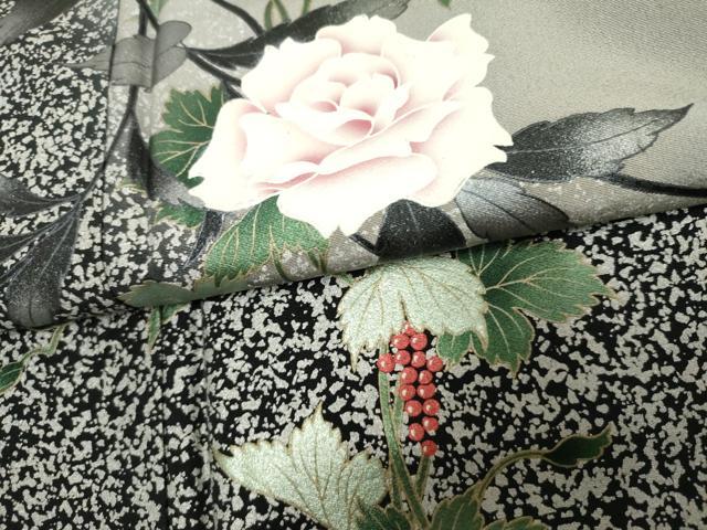 平和屋着物○訪問着 作家物 貴和美 蔦の葉枝花文 金銀
