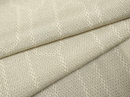 平和屋着物●本塩沢　110亀甲　幾何学文様　正絹　逸品　AABF2063cs