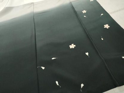 平和屋着物●訪問着　駒刺繍　枝垂れ花文　暈し染め　金彩　正絹　逸品　AABF2065cs