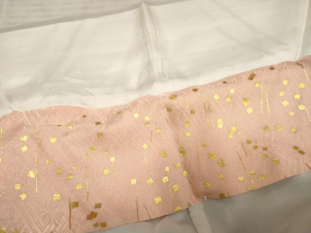 平和屋着物●訪問着　駒刺繍　枝垂れ花文　暈し染め　金彩　正絹　逸品　AABF2065cs